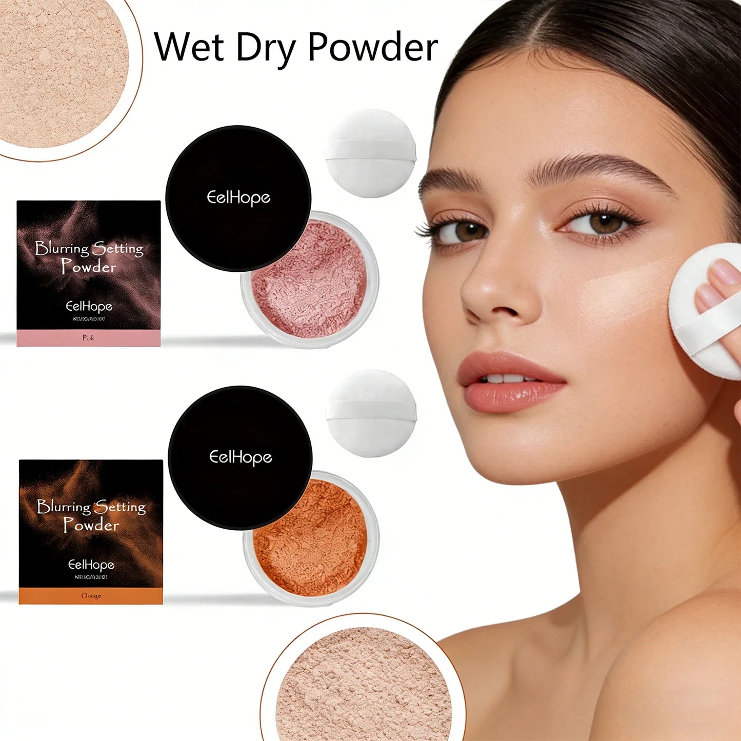Eelhope 2-in-1 Wet & Dry Setting Powder – Matte & Oil Control