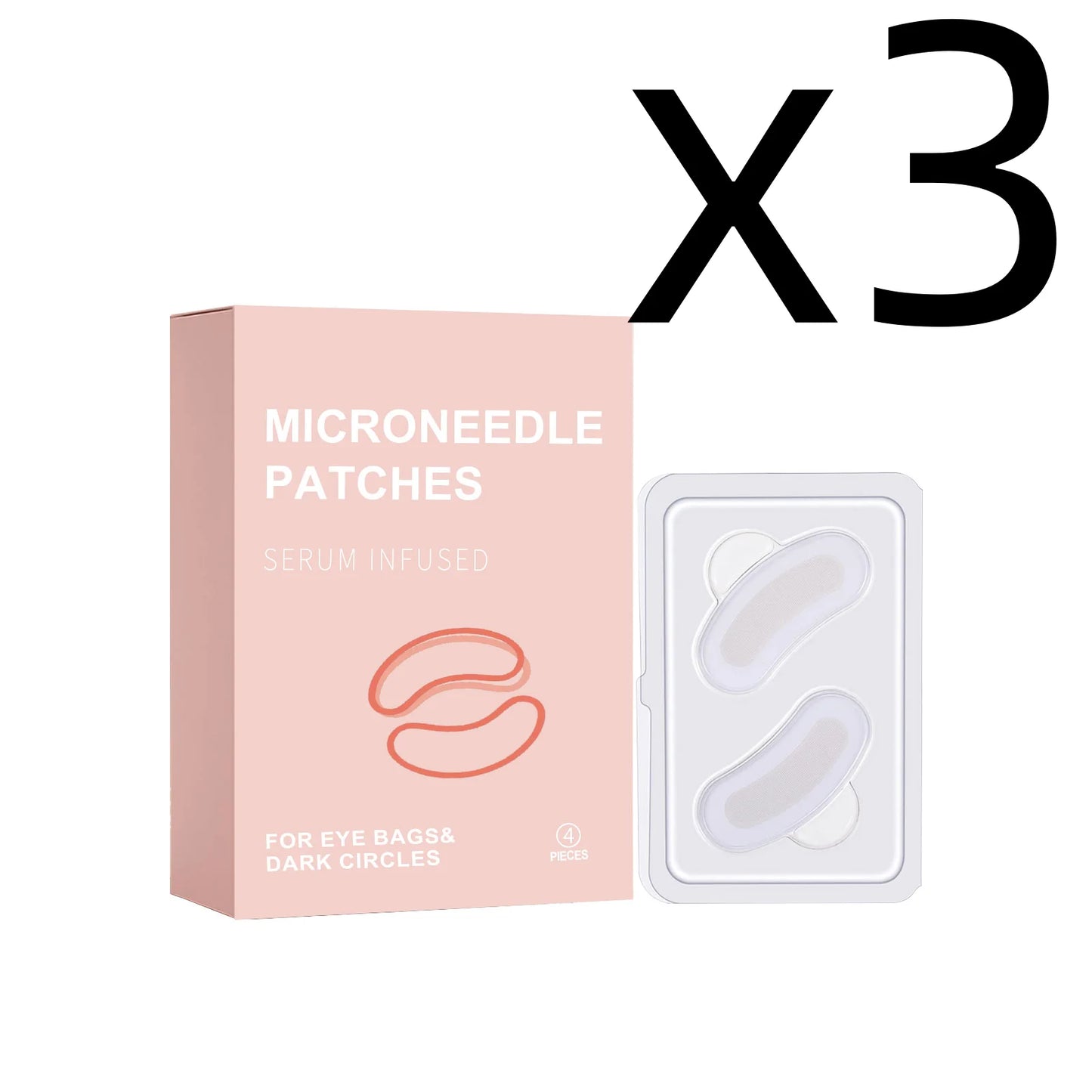 Retinol Eye Care Patches Firming Eye Bags Relief Puffiness Reduce Dark Circle Repair Skin Elasticity Portable Eye Soothe Sticker Peaceful Pleasures Health and Wellness 4pcs Boxed X 3PCS