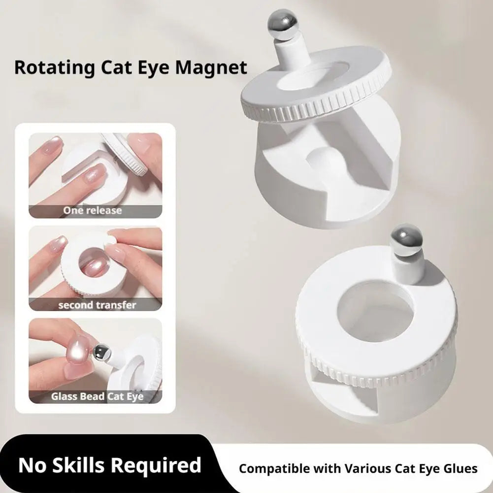 360° Rotating Cat Eye Nail Magnet | Glass Bead Gel Nail Tool