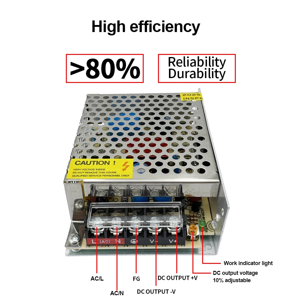 DC 12V 24V Switching Power Supply 60W 100W 250W 5A AC to DC LED Transformer Power Adapter Switching Power Supply Industrial SMPS Peaceful Pleasures Health and Wellness