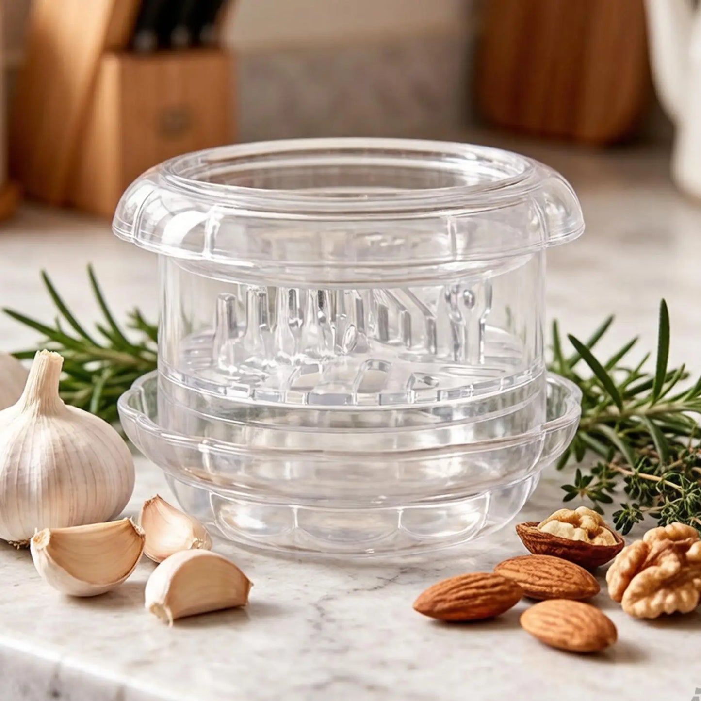 Manual Garlic Twister Grinder – Ginger & Onion Mincer Tool