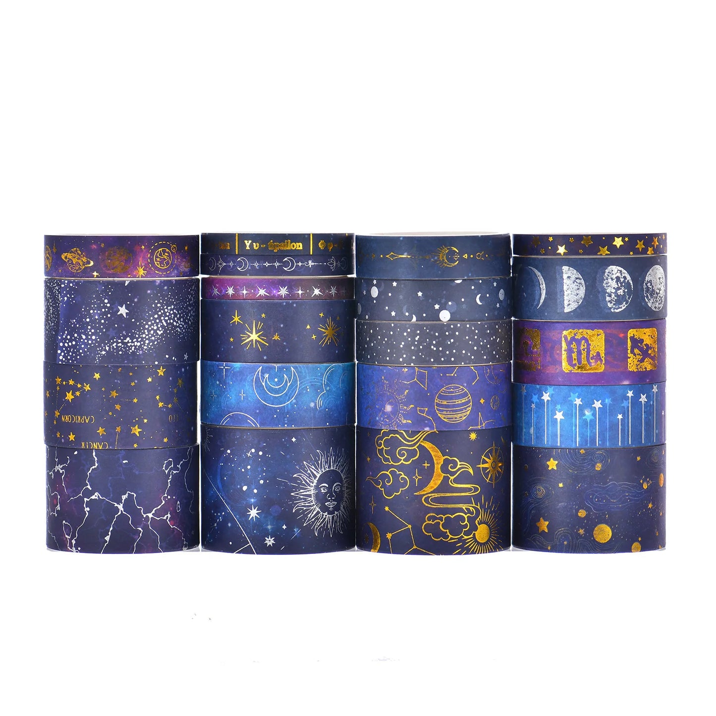 Bview Art Galaxy Washi Tape 20 Rolls Cute Starry Scrapbooking