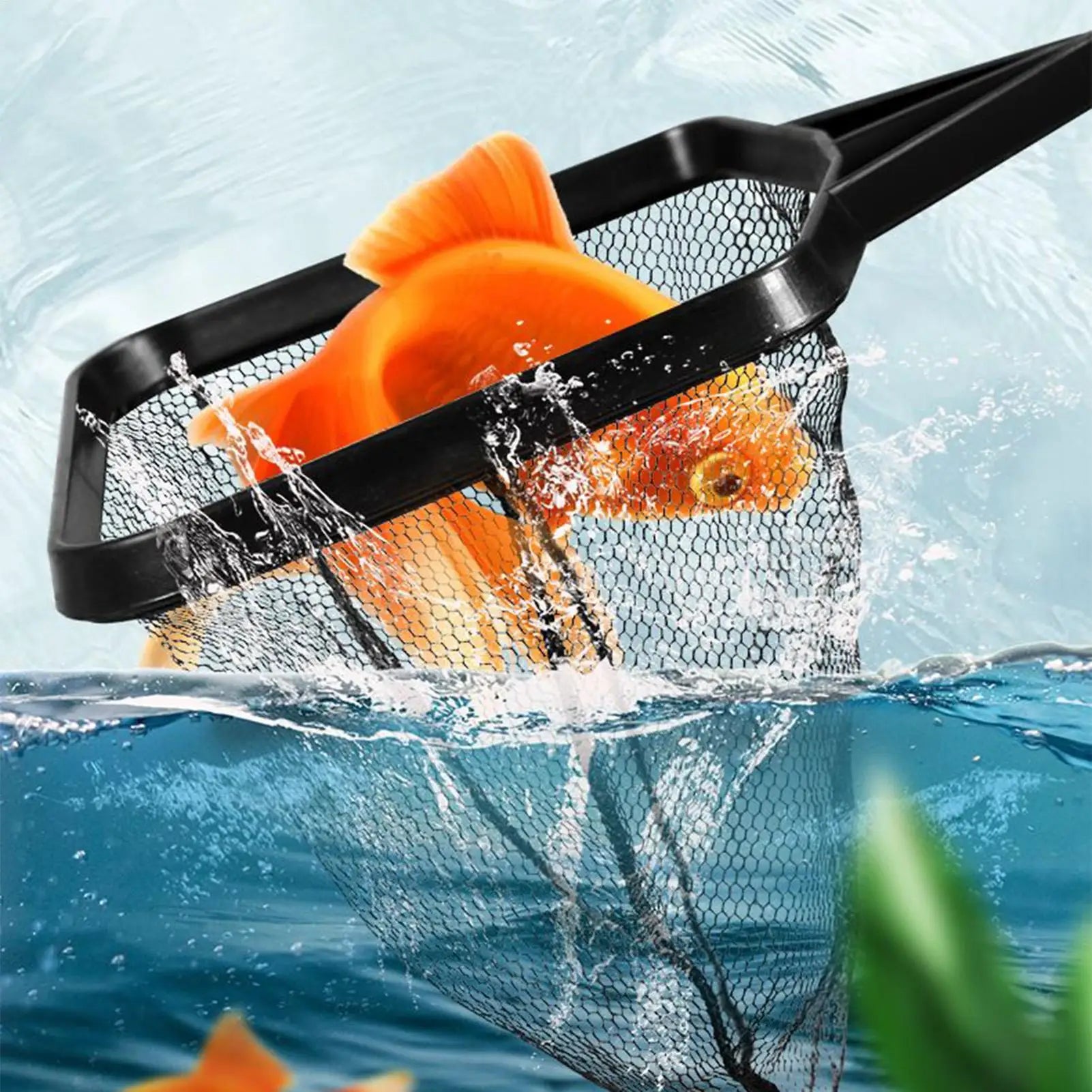 Pool Skimmer Net Portable Pool Strainer Net Aquarium Cleaning Tool Portable Debris Removal Accessories for Fish Tank Tubs Peaceful Pleasures Health and Wellness