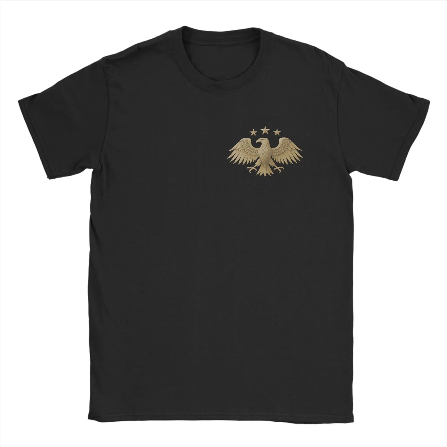 Proud Syrian T Shirt Summer Eagle Syria Novelty T-Shirts Man 100% Cotton Round Neck Oversized Clothes Short Sleeves Funny Tops Peaceful Pleasures Health and Wellness