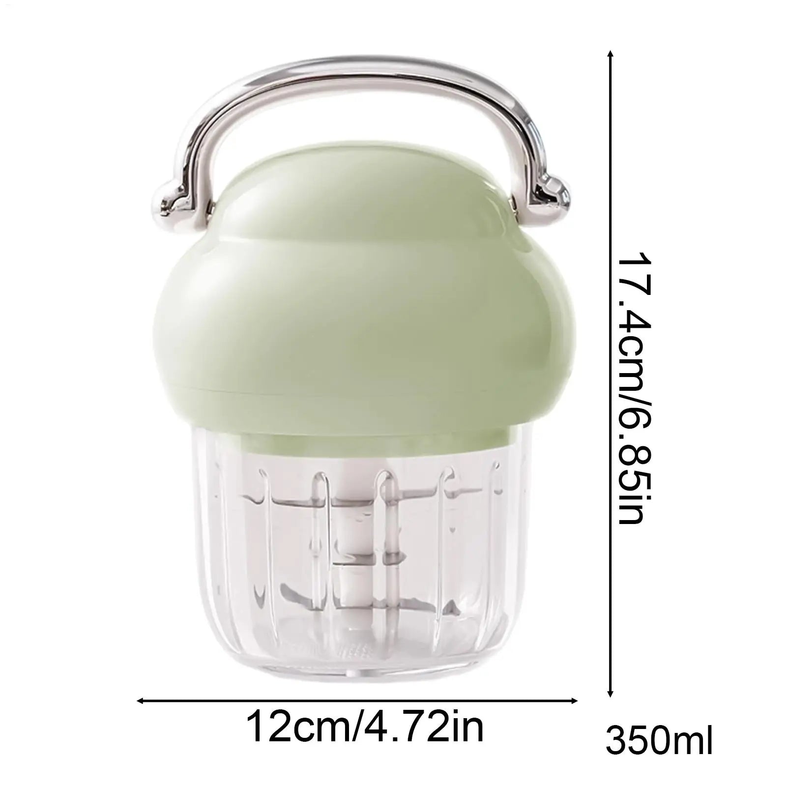 Small Food Processor 350ml Rechargeable High Speed Kitchen Gadgets Electric Mini Chopper Food Processor for Garlic Chili Meat Peaceful Pleasures Health and Wellness