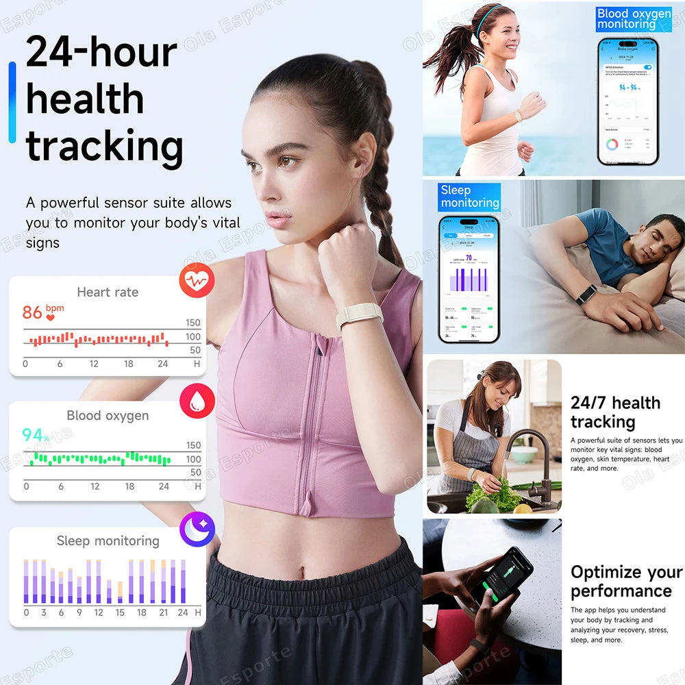 Ola Esporte Smart Fitness Bracelet | Health Tracking & Alerts