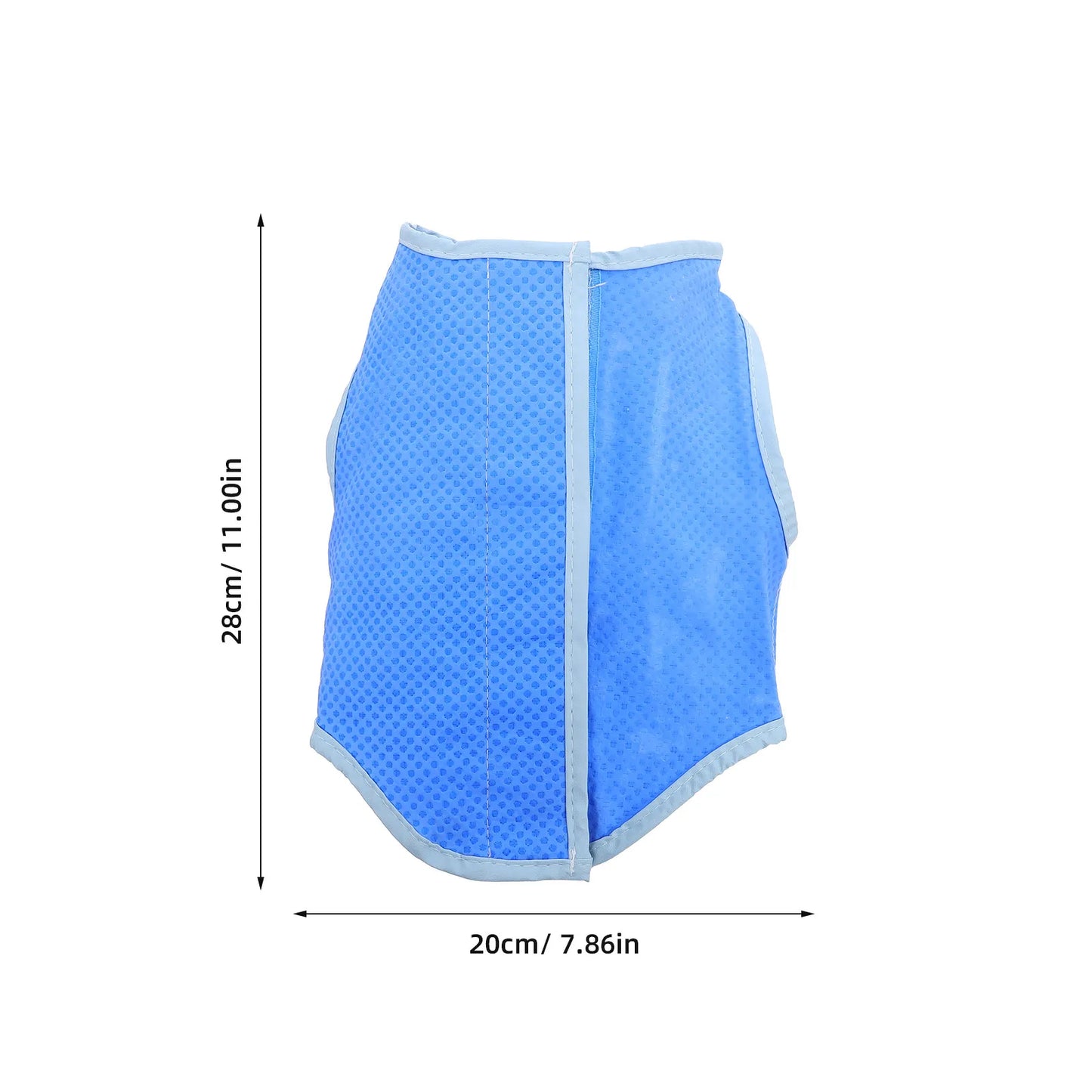 Dog Cooling Vest Ice Mesh Harness Size S Blue Superior Pva Lightweight Breathable Washable Reusable Cooling Shirt for Dogs Peaceful Pleasures Health and Wellness