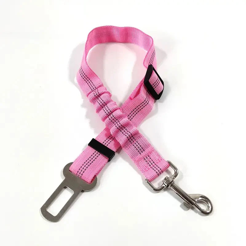 Reflective Dog Seat Belt – Adjustable Nylon Bungee Car Harness