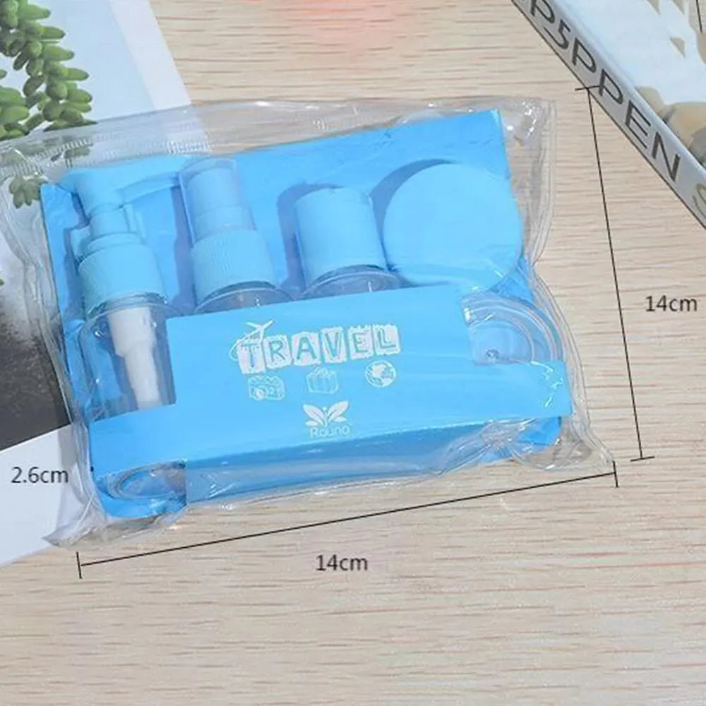 Travel Bottles Kit Leak Proof Portable Toiletry Containers Set Clear Travel Size Cosmetic Containers For Lotion Shampoo Cream So Peaceful Pleasures Health and Wellness