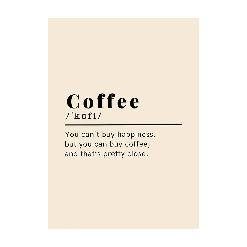 Funny Coffee Diver Canvas Wall Art | Kitchen Decor Print
