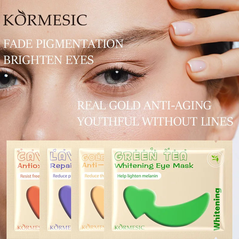 24K Gold Collagen Eye Patches – Dark Circles & Anti-Aging Mask