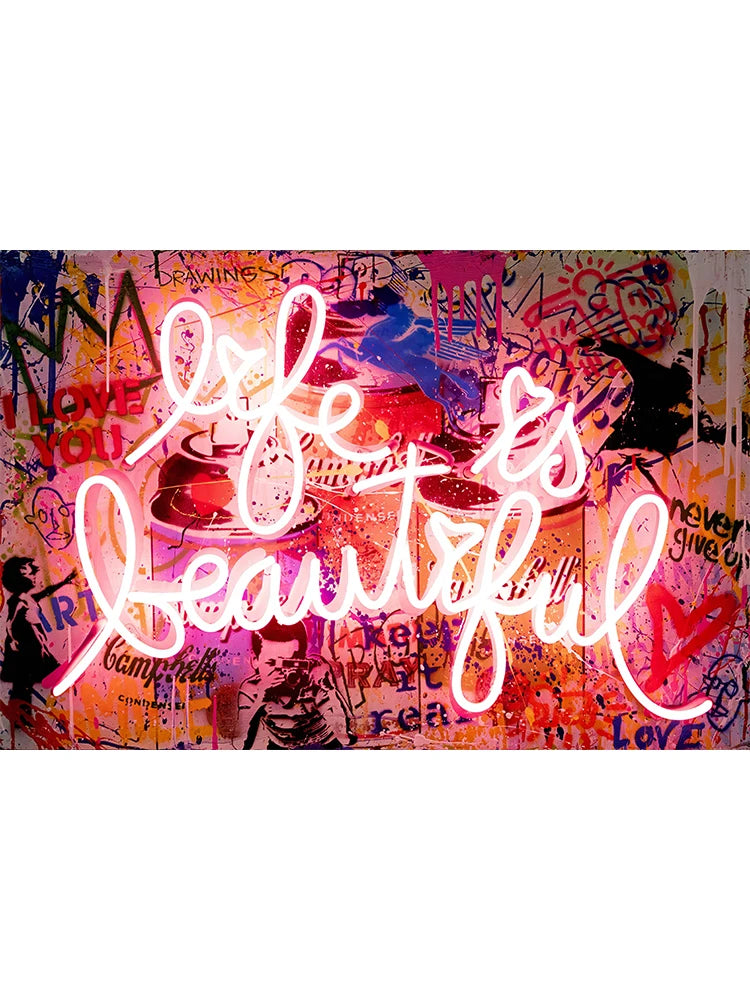 Banksy Graffiti Pop Art Canvas Wall Print | Street Art Poster