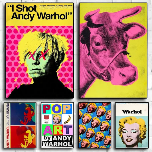 Andy Warhol HD Canvas Print Poster | Abstract Pop Art Wall Decor Canvas Print Poster Peaceful Pleasures Health and Wellness