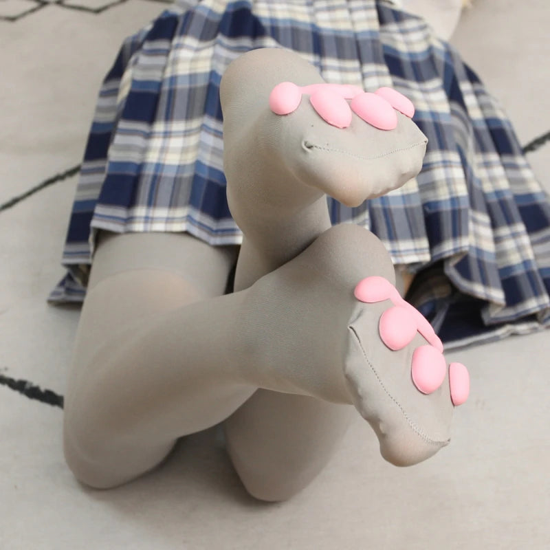 Women's Cute Cat Paw Stockings Girls Kawaii 3D Cat Claw Toe Beanies Gift Lolita PawPads Cosplay Cats Paw Pad Thigh High Socks Peaceful Pleasures Health and Wellness