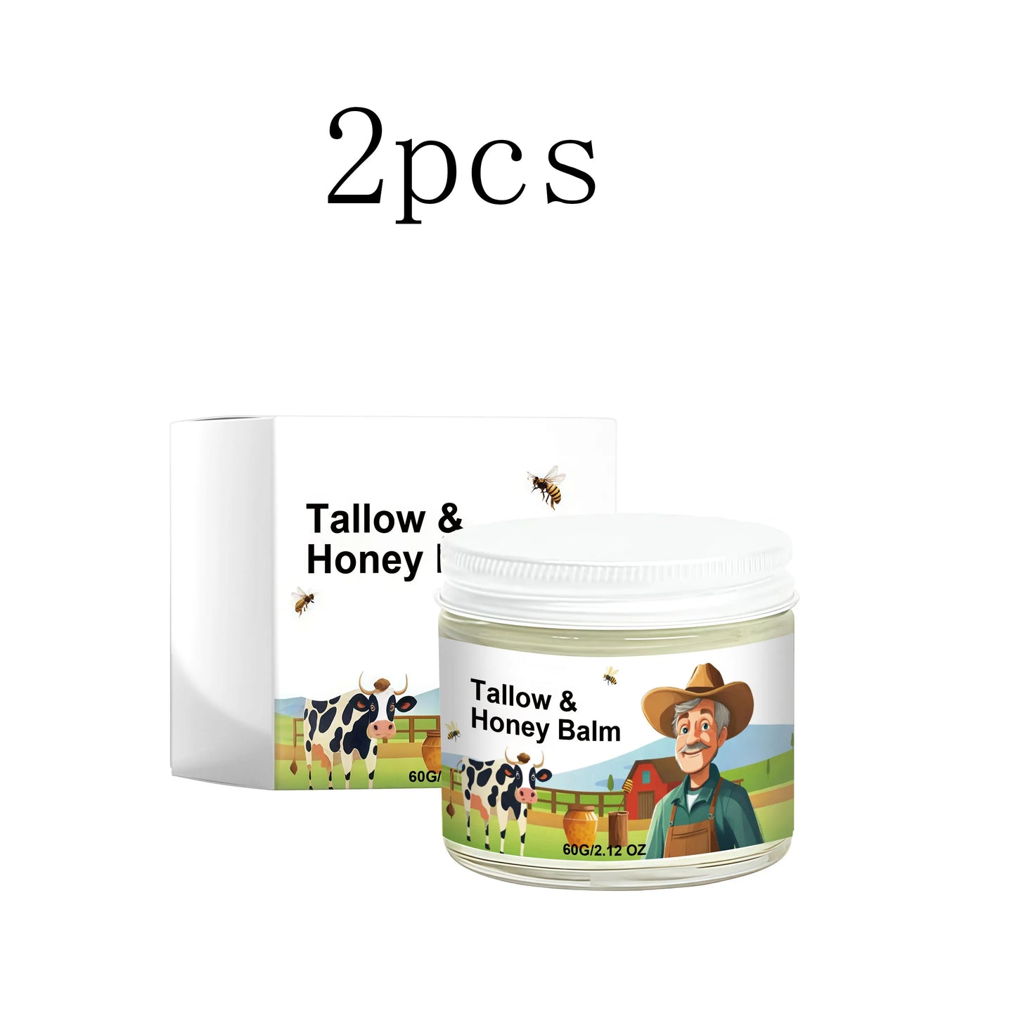 Beef Tallow & Honey Face Cream – Daily Moisturizer