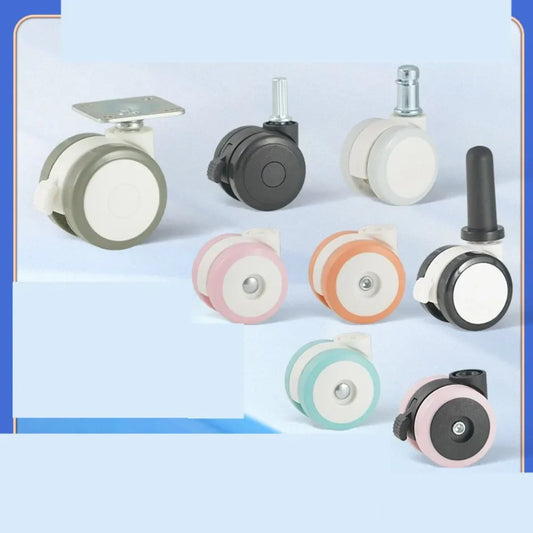 Rubber Swivel Caster Wheels M6/M8 Stem with Locking Brake Swivel Caster Wheel Oasis Select