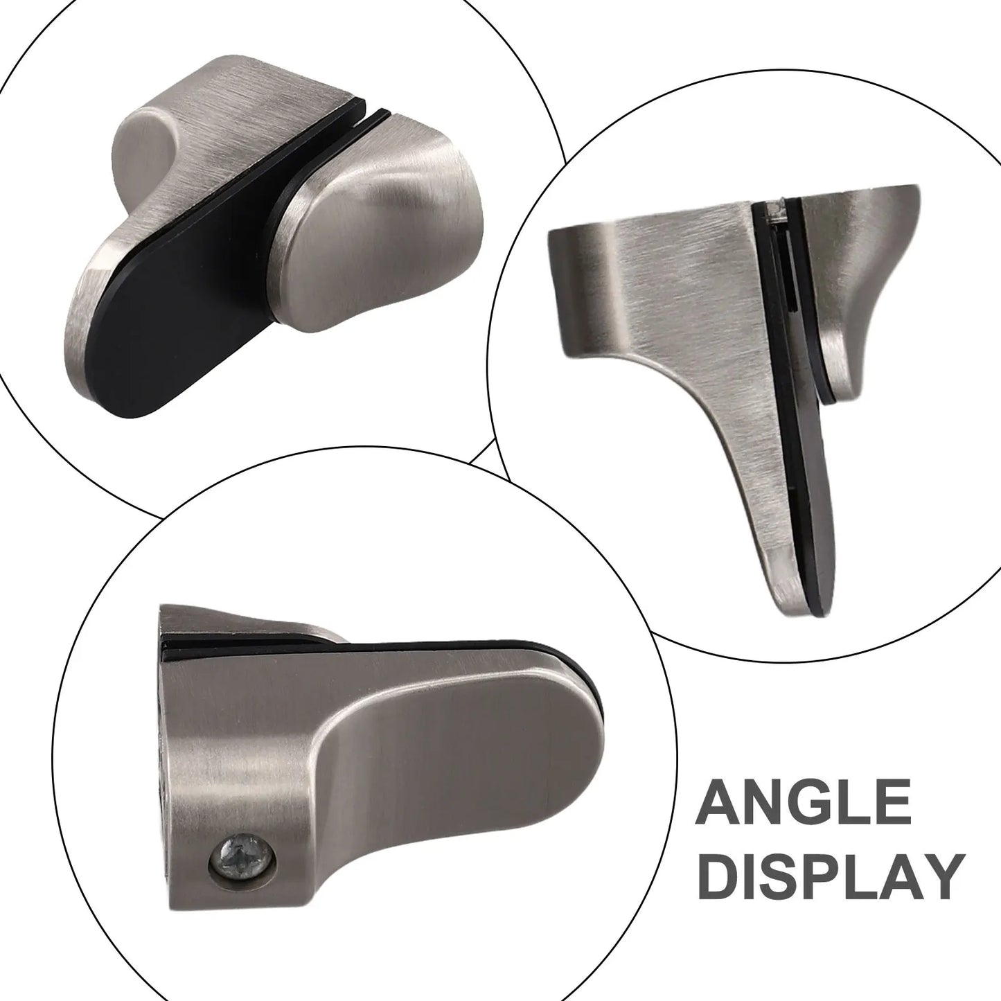 Adjustable Glass Shelf Bracket Clamp | Zinc Alloy Wall Mount