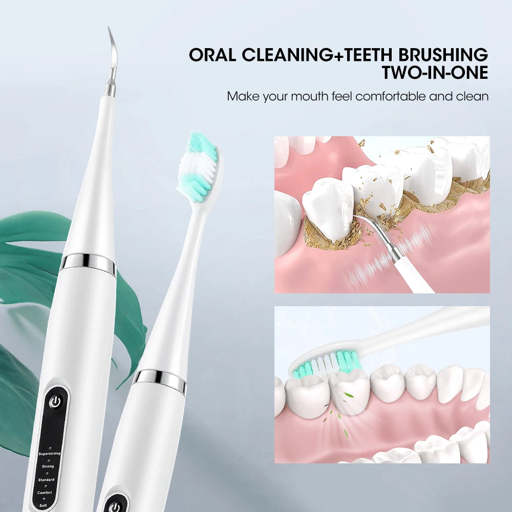 Electric Teeth Cleaner Dental Remover Calculus Plaque Stains and Tartar Oral Care Teeth Whitening Kits Rechargeable Toothbrush Peaceful Pleasures Health and Wellness