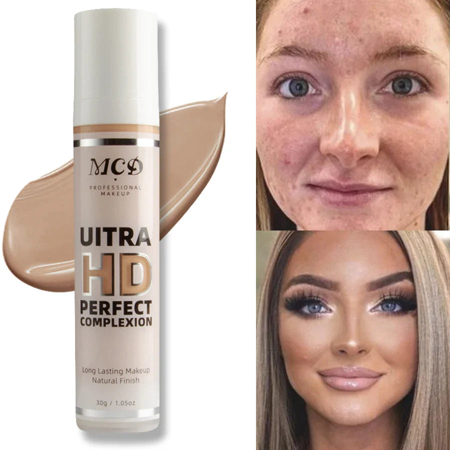 MCD 9-Shade Full Coverage Liquid Foundation | Natural Matte