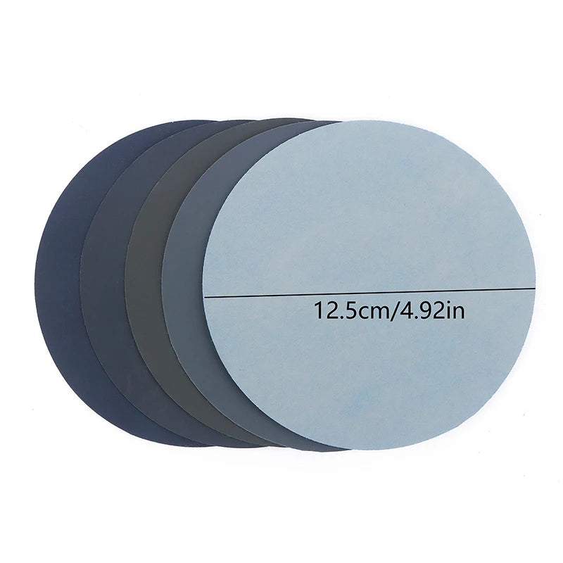 15/25Pcs 5 Inch 1000/2000/3000/4000/5000 Grit Sandpaper Discs Dry Wet Grinding Sanding Discs Polishing Tools DIY For Metal Wood Peaceful Pleasures Health and Wellness