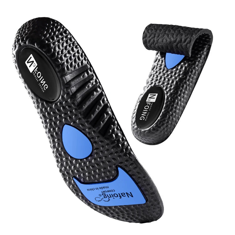 Soft-soled Sports Insoles for Men Shock-absorbing and Breathable in Summer Not Tiring To Stand for A Long Time Peaceful Pleasures Health and Wellness Black EU43-44(270mm)