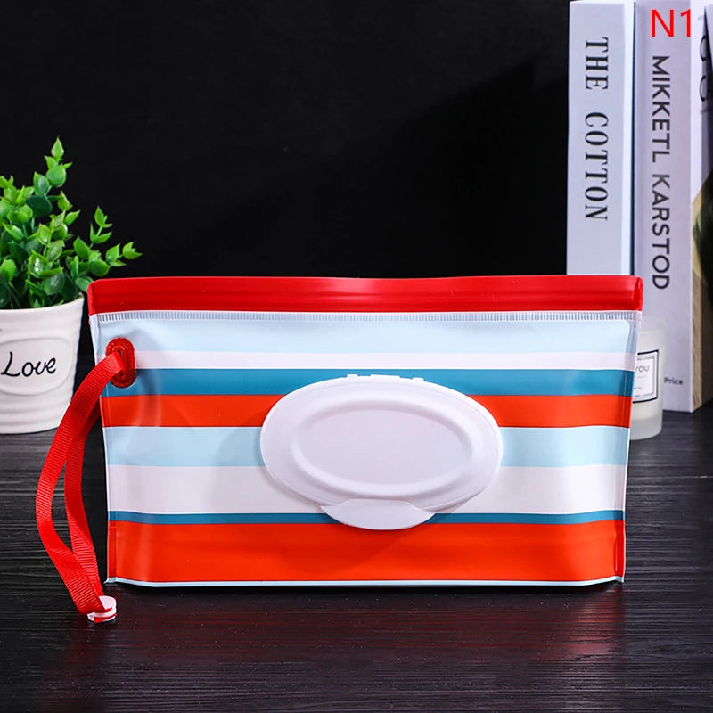 Portable Baby Wet Wipe Pouch | Reusable Refillable Holder