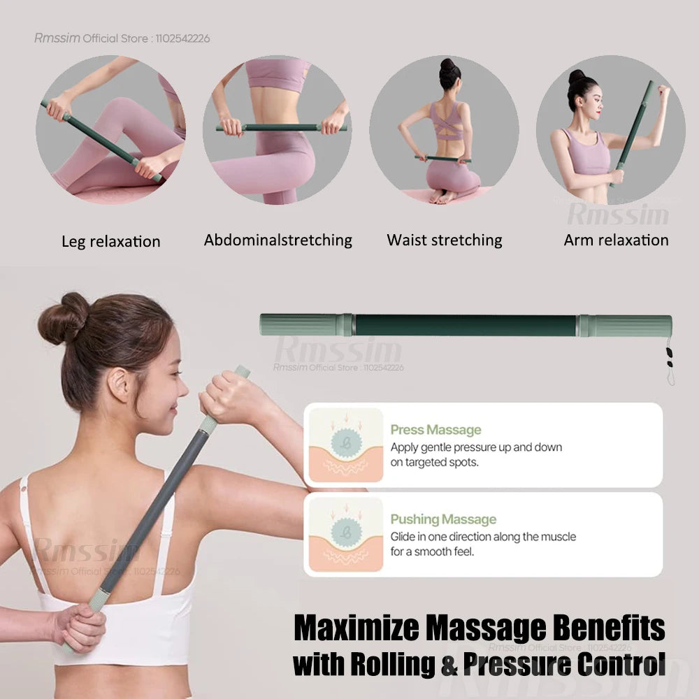 Yoga Stretching Stick | Posture Corrector & Muscle Roller