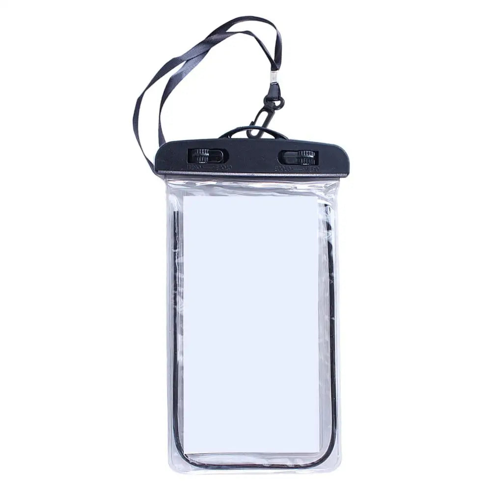 Floating Waterproof Phone Bag Luminous with Lanyard Cell Phone Pouch for Beach Pool Swimming Boating Snorkeling Summer Peaceful Pleasures Health and Wellness Black