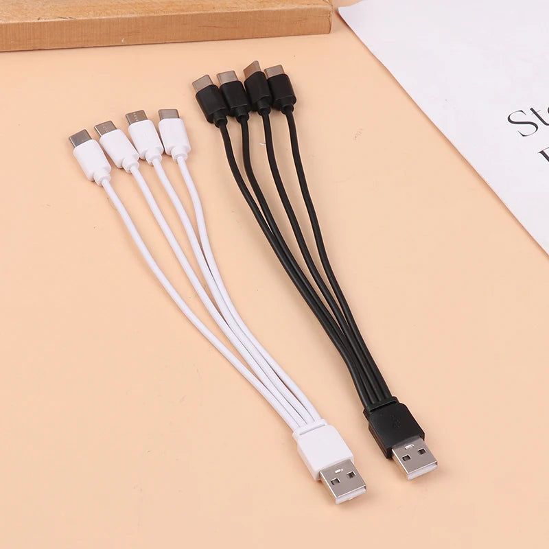 4-in-1 USB-C Charging Cable 20cm | 4 Port Type-C Splitter