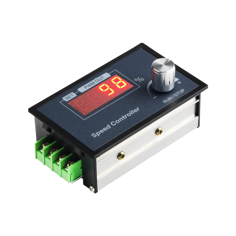 DC 6-60V PWM Motor Speed Controller Module Board Drive Regulator Encoder Frequency Adjustable Knob Rotation Control Peaceful Pleasures Health and Wellness