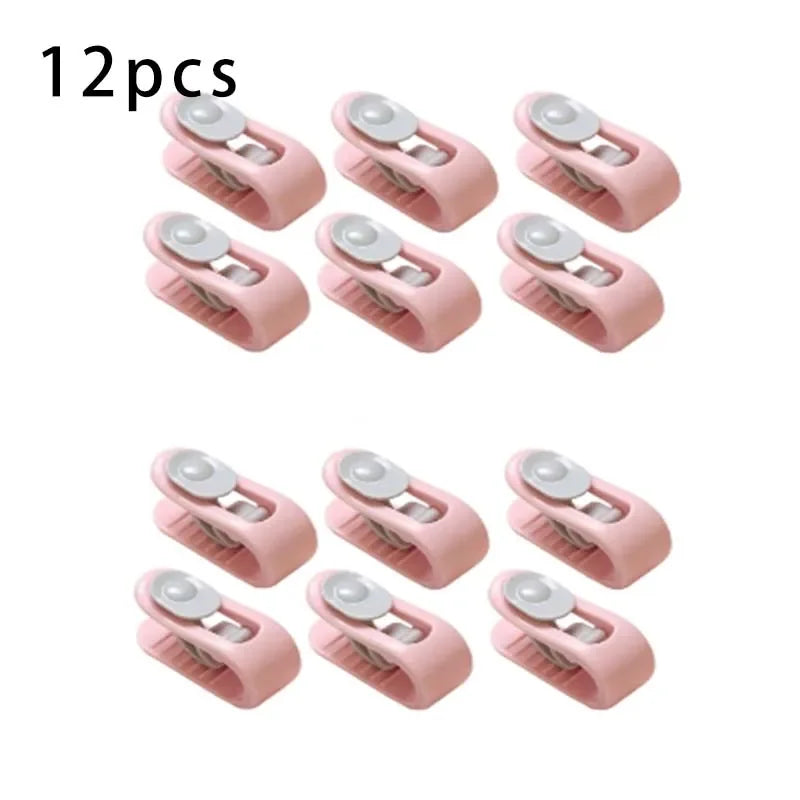 Anti-Slip Bed Sheet Clips & Quilt Holder Pegs – 6/12 Pack Bed Sheet Clips Peaceful Pleasures Health and Wellness 12pcs Pink
