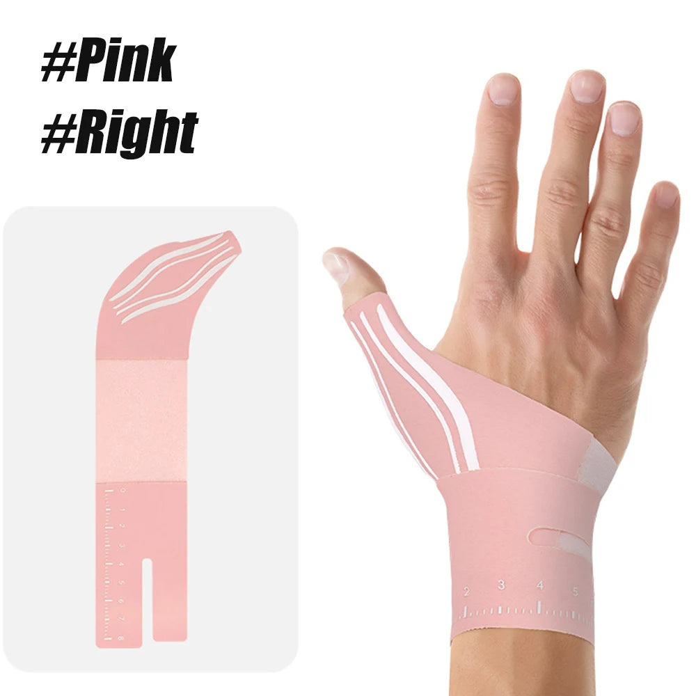 1PC Ultra-Thin Compression Sleeve - Thumb Wrist Brace for Arthritis,Tendonitis & Sprain Support During Sports & Daily Activities Peaceful Pleasures Health and Wellness Pink-Right-1PCS