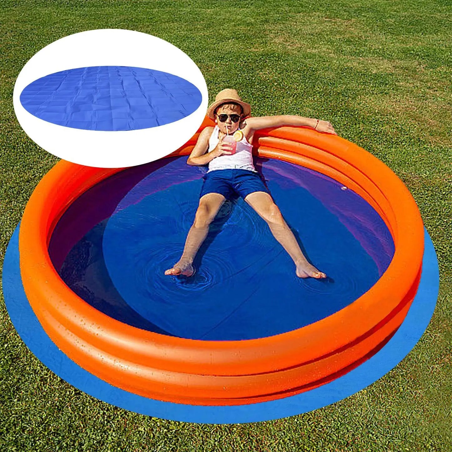Round Pool Ground Pad – Heavy-Duty Puncture-Proof Under Pool Mat