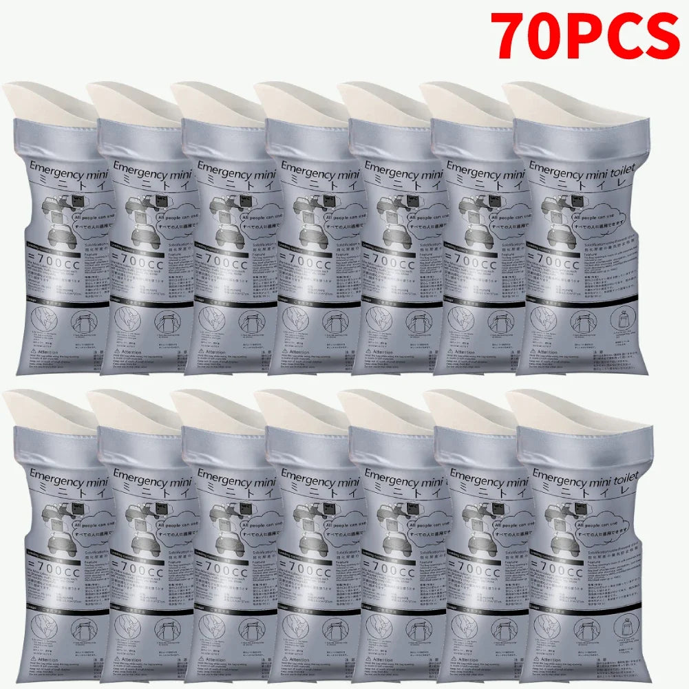 5-100PCS 700cc Car Urinate Bags Camping Outdoor Easy Emergency Piss Bags for Baby Women Men Vomit Bag Portable Toilet Bathroom Peaceful Pleasures Health and Wellness 70PCS