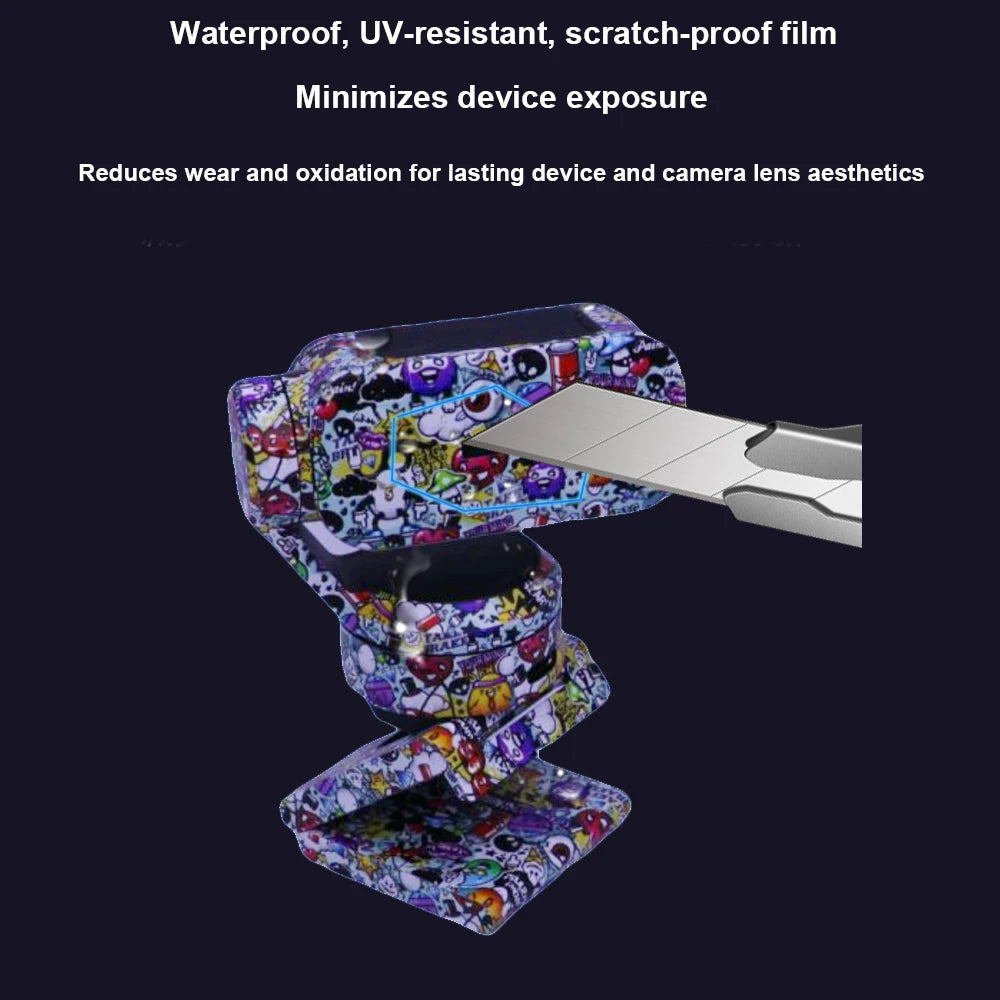 Sticker For insta360 Wave Ai Waterproof Skins Camera Protection Scratch-Proof Cover PVC Colorful Sticker For Insta360 Wave Ai Peaceful Pleasures Health and Wellness