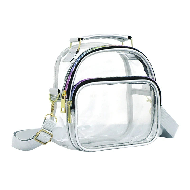 Women's Clear Transparent PVC Crossbody Shoulder Bag