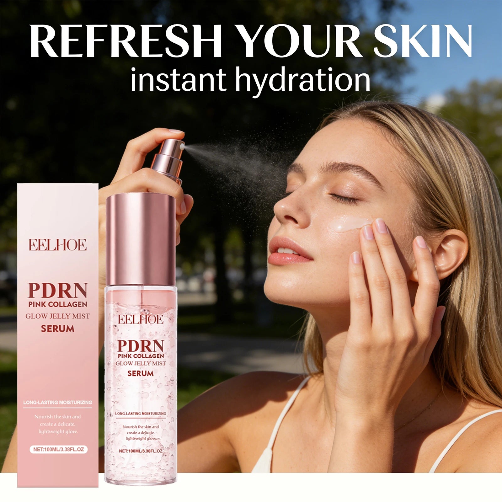 EELHOE Collagen Facial Spray – Pore Minimizing & Brightening Facial Essence Spray Peaceful Pleasures Health and Wellness