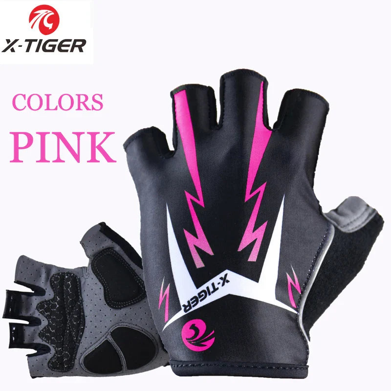 X-TIGER Half Finger Cycling Gloves – MTB, Gym & Riding
