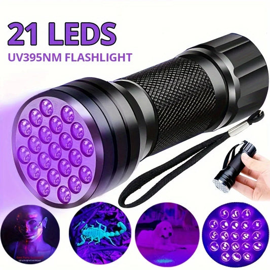 UV Black Light Flashlight 9/12/21 LED 395nm Pet Stain Detector UV Black Light Torch Oasis Select