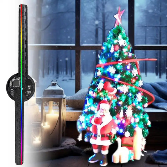3D Fan Hologram Projector Wifi Control Remote Commercial Advertising Display Hologram Lamp for Christmas Party Peaceful Pleasures Health and Wellness