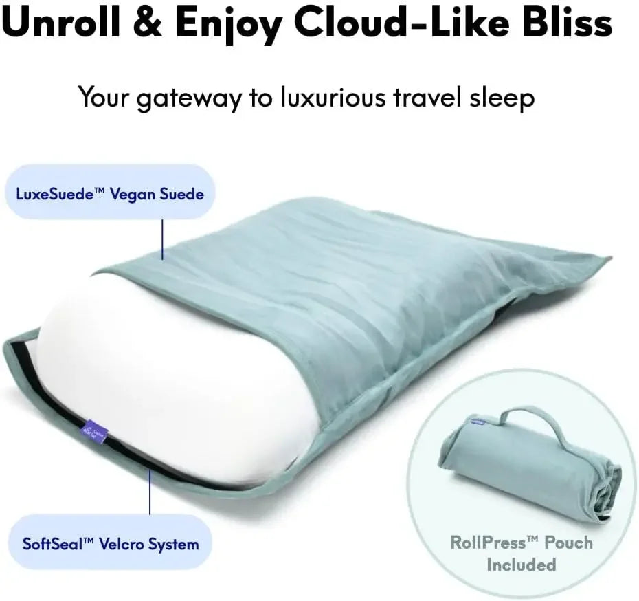 Compact Memory Foam Travel Pillow for Deep Sleep, Portable Support for Hotels and Camping Peaceful Pleasures Health and Wellness