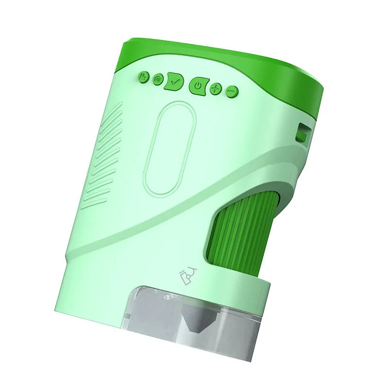 1000X Children's Microscope Camera Mini Camera Multi Functional Single Tube Electronic Digital Microscope Children's Puzzle Toy Peaceful Pleasures Health and Wellness green