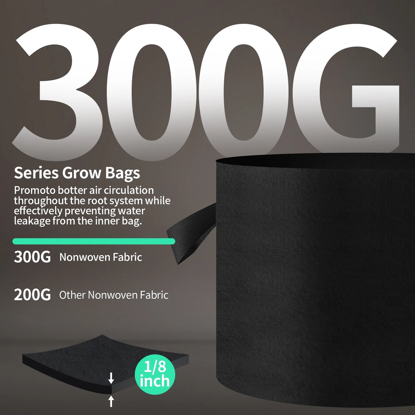 Felt Fabric Grow Bags 5–20 Pack | 5–15 Gallon Plant Pots