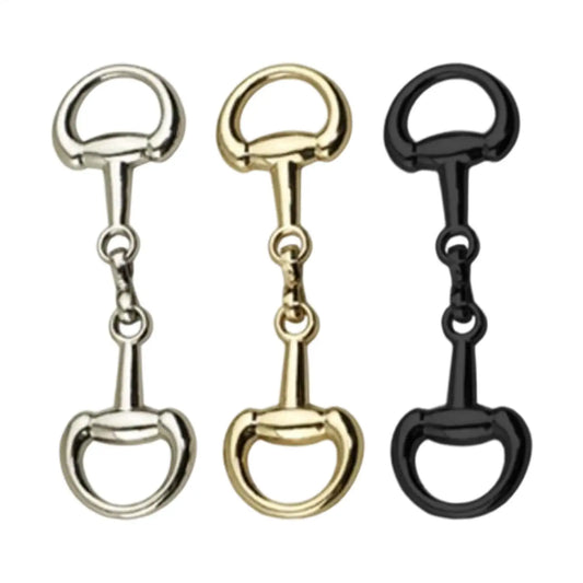 Double D-Ring Snaffle Bit Buckle | Zinc Alloy Clasp 4-Pack Craft Buckle Clasp Oasis Select