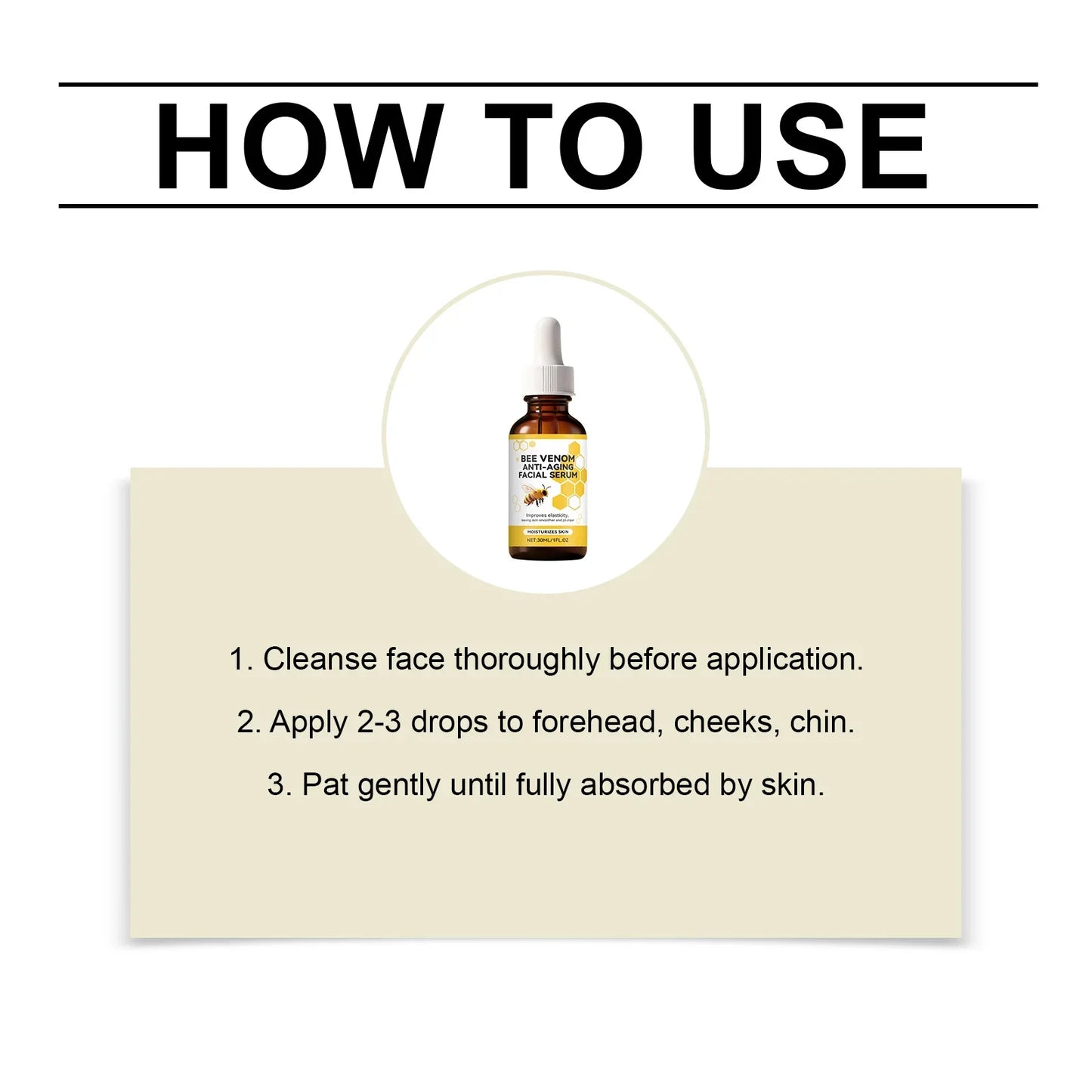 Bee Venom Facial Serum – Hydrating Radiance Essence
