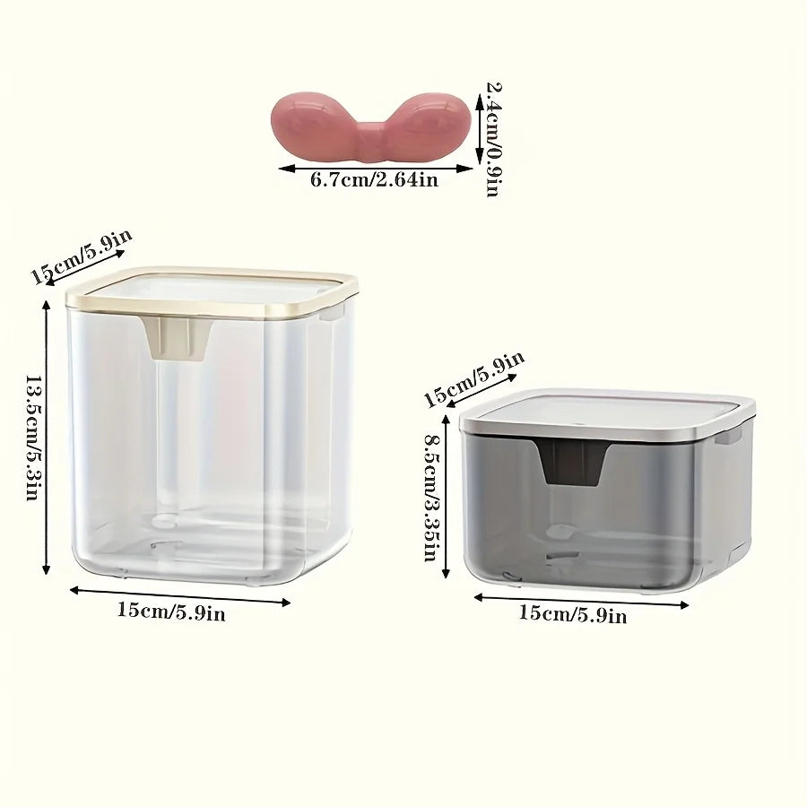 Hair Accessories Storage Organizer – Dustproof Vanity Box for Bathroom & Bedroom