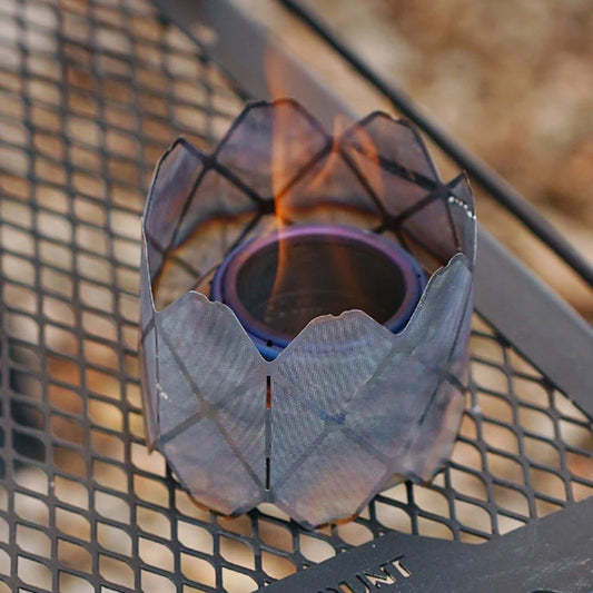Alcohol Stove Windscreen Stove Rack Windscreen Camp Stove Windshield for Portable Outdoor Hiking Backpacking Cooking Supplies ﻿ Peaceful Pleasures Health and Wellness