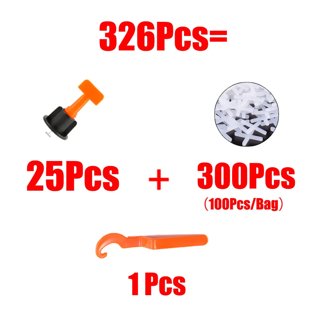326-Pc Tile Leveling System – Wedges, Spacers & Wrench Kit Peaceful Pleasures Health and Wellness