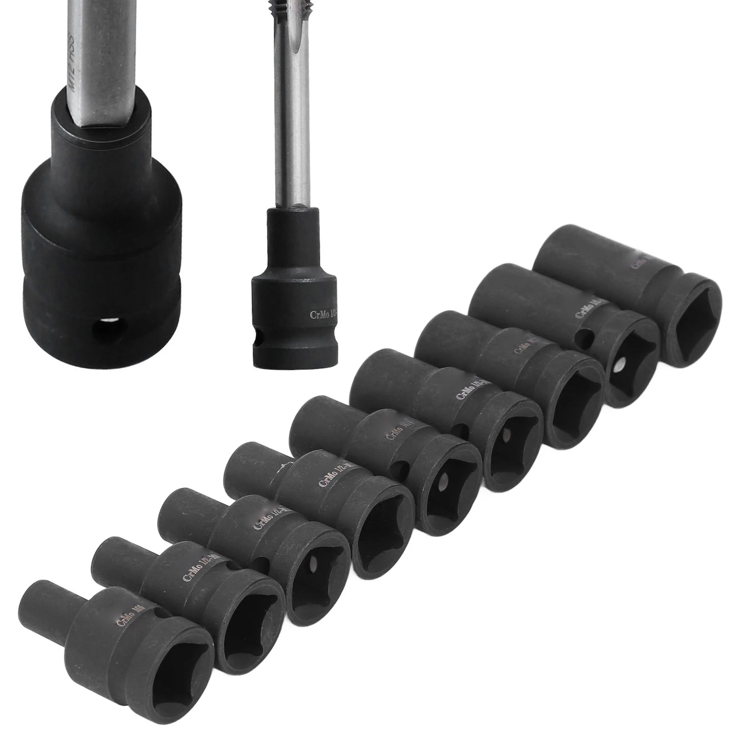 9 Tap Sockets Cr Molybdenum Steel 1 Drive Square Socket Electric