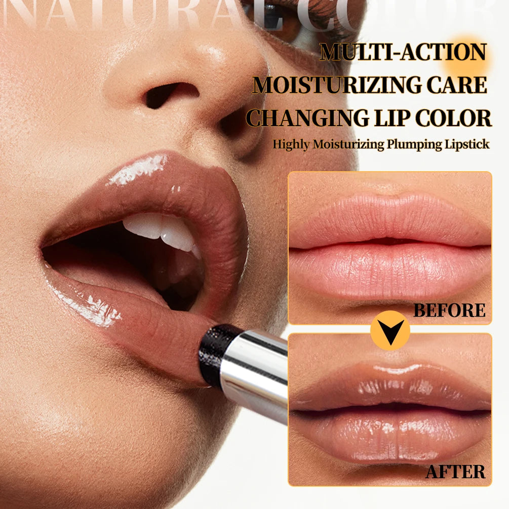 QIBEST Black Honey Colorless Lip Balm Lipstick Long Lasting Lip Stain Tinted Moisturizing Lips Plumper Nourish Makeup Lip Care Peaceful Pleasures Health and Wellness